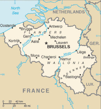 map belgique